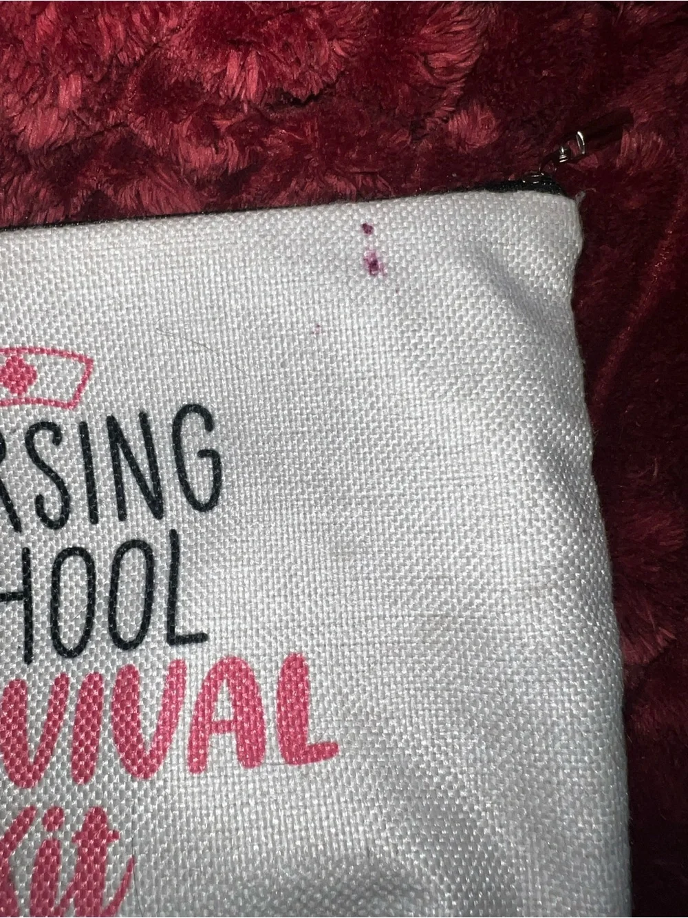 Two Nursing Cosmetic/Pencil Bags